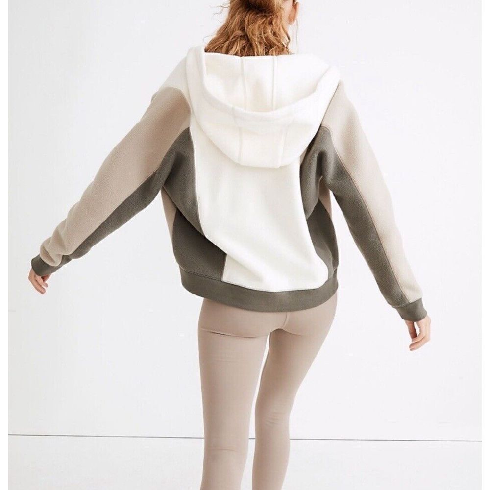 MADEWELL MWL Jacket Womens Medium Betterfleece Colorblock Zip Hoodie NB312 - Picture 2 of 11